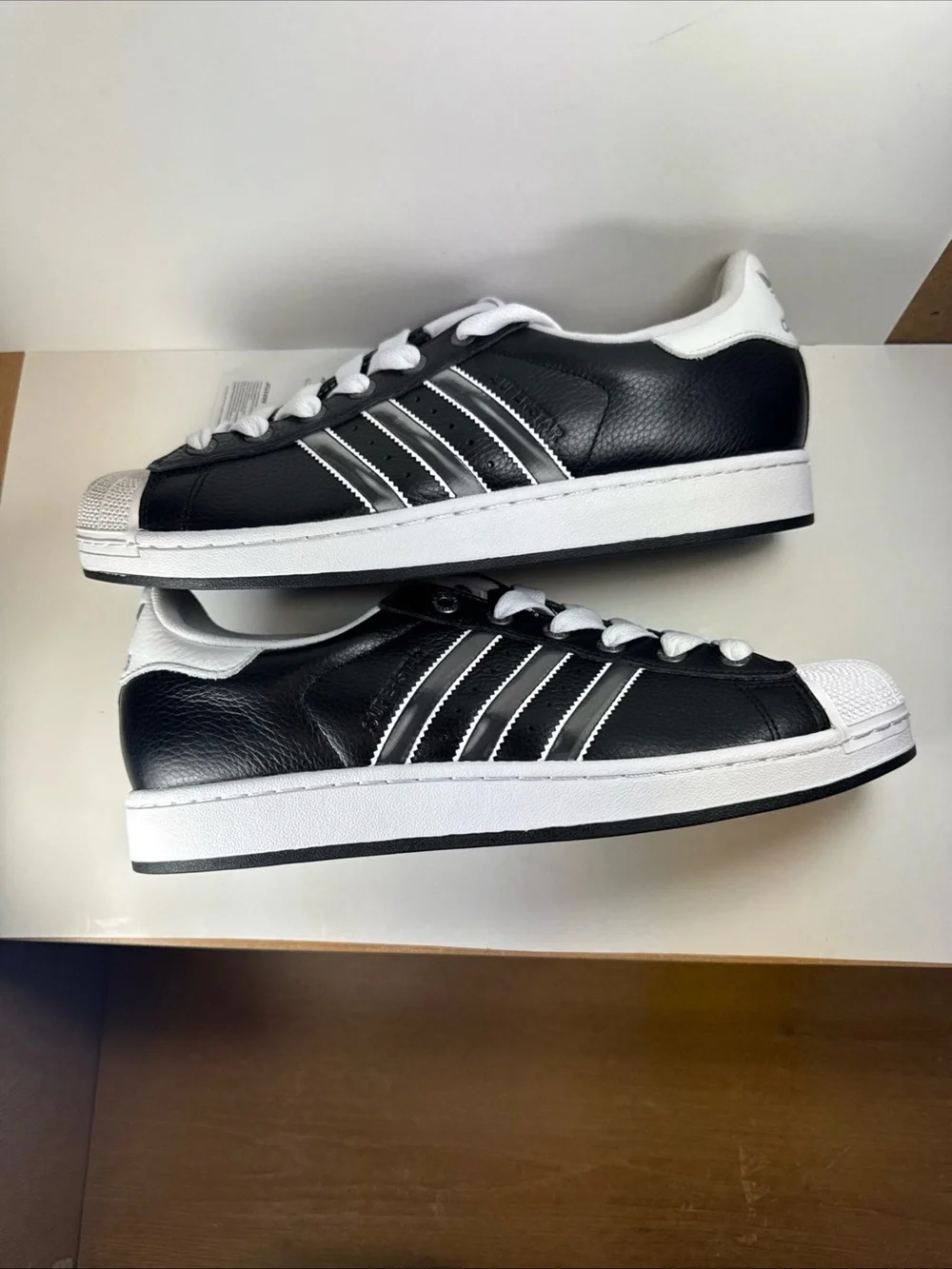 Adidas Superstar 2 Black Matte Silver White Size 12 Men’s Sneakers